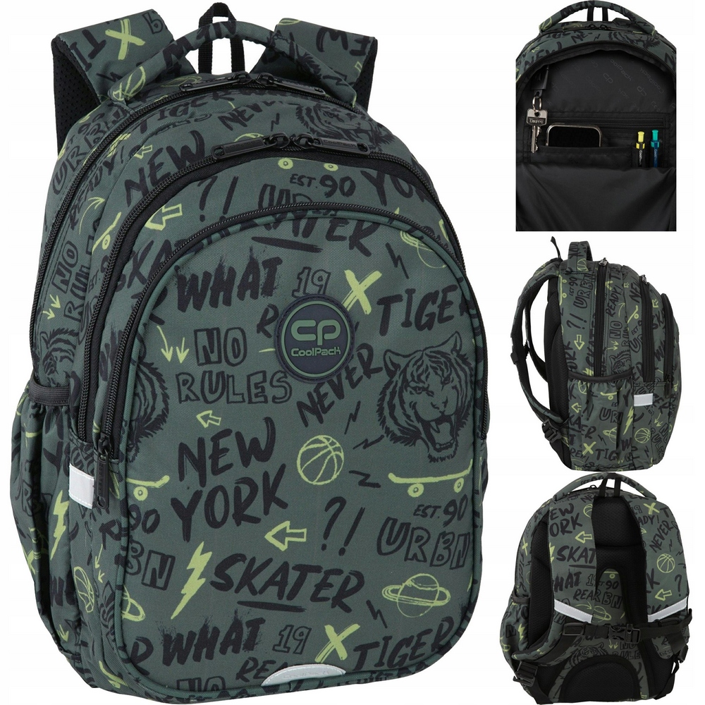 Mládežnícky školský batoh COOLPACK Jerry Tiger pre chlapcov 1.-3. triedy